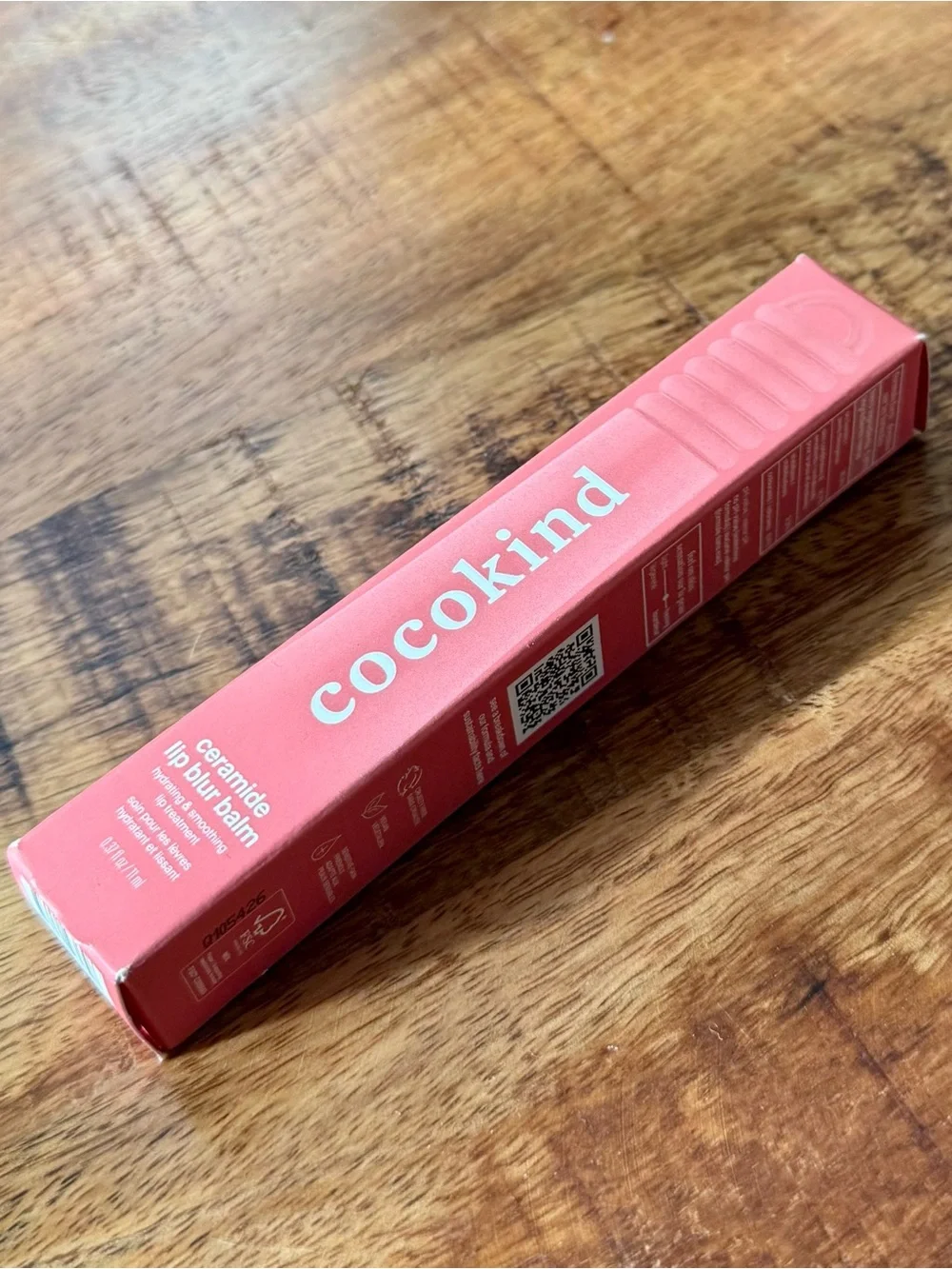 Cocokind Ceramide Lip Blur Balm- Coral Pink